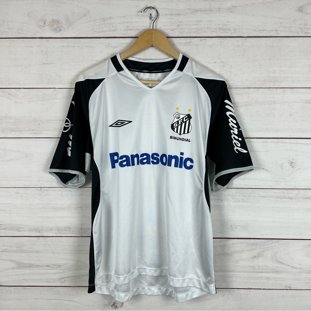 RARE Umbro Santos FC Brazil Soccer Football Jersey Small